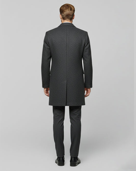 LindLeigh | Men’s Mid-Length Tweed Coat – Everyday Winter Style