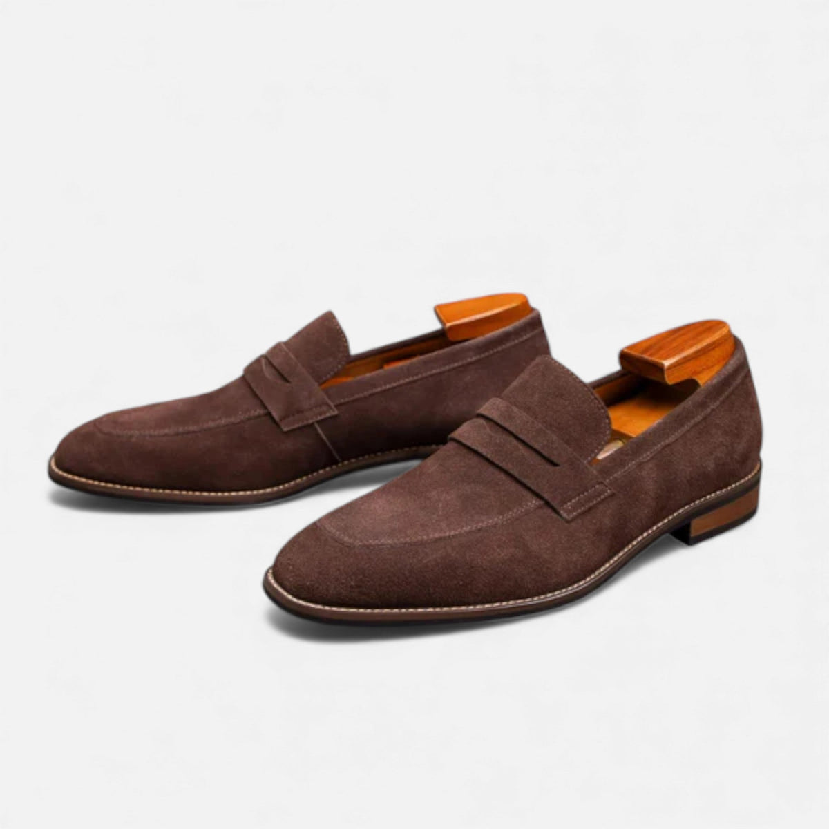 Milvaly | Elegant Black Penny Loafers for Women 1