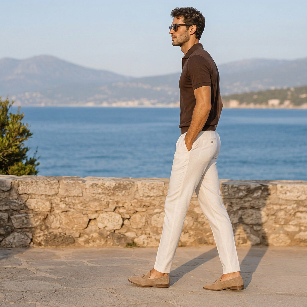 LindLeigh | Men's Suede Tassel Loafers Slip On Dress Shoes
