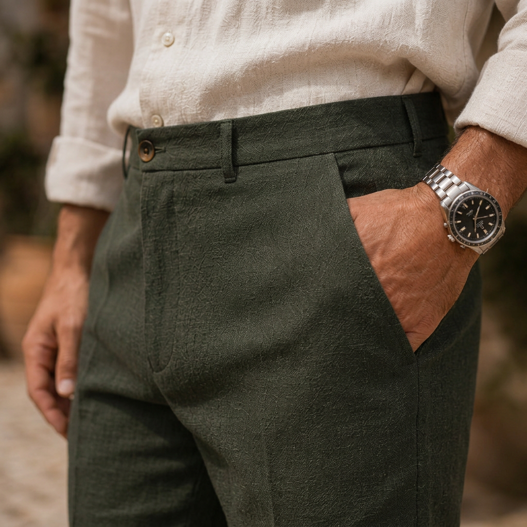 LindLeigh | Men's Premium Linen Blend Tailored Shorts
