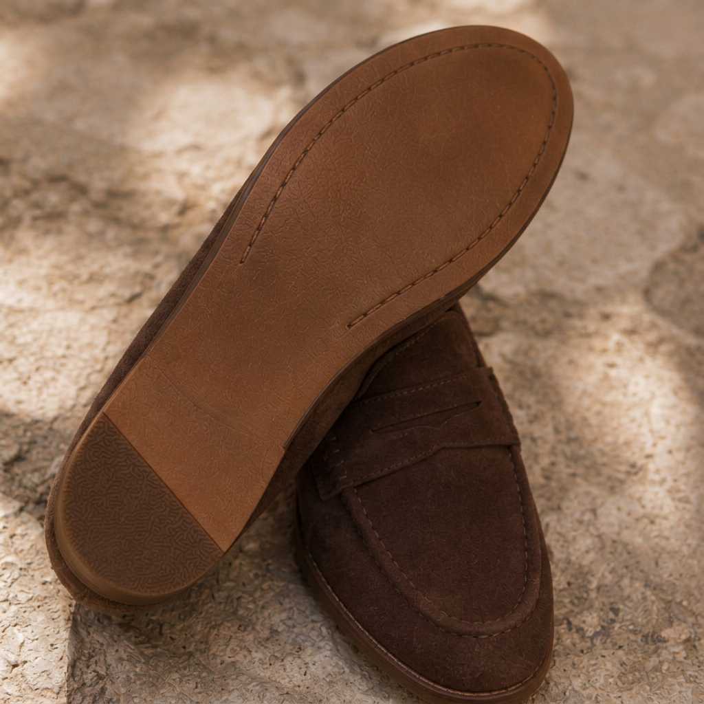 LindLeigh | Women's Flat Suede Loafers – Comfortable Classic Casual Shoes