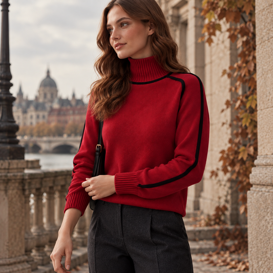LindLeigh | Women’s Knit Pullover Turtleneck Sweater